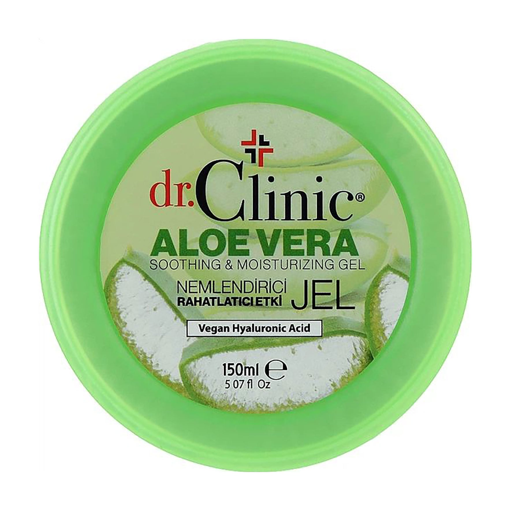 Заспокійливий та зволожувальний гель для обличчя та тіла Dr.Clinic Aloe Vera Soothing &amp; Moisturizing Gel з алое вера, 150 мл